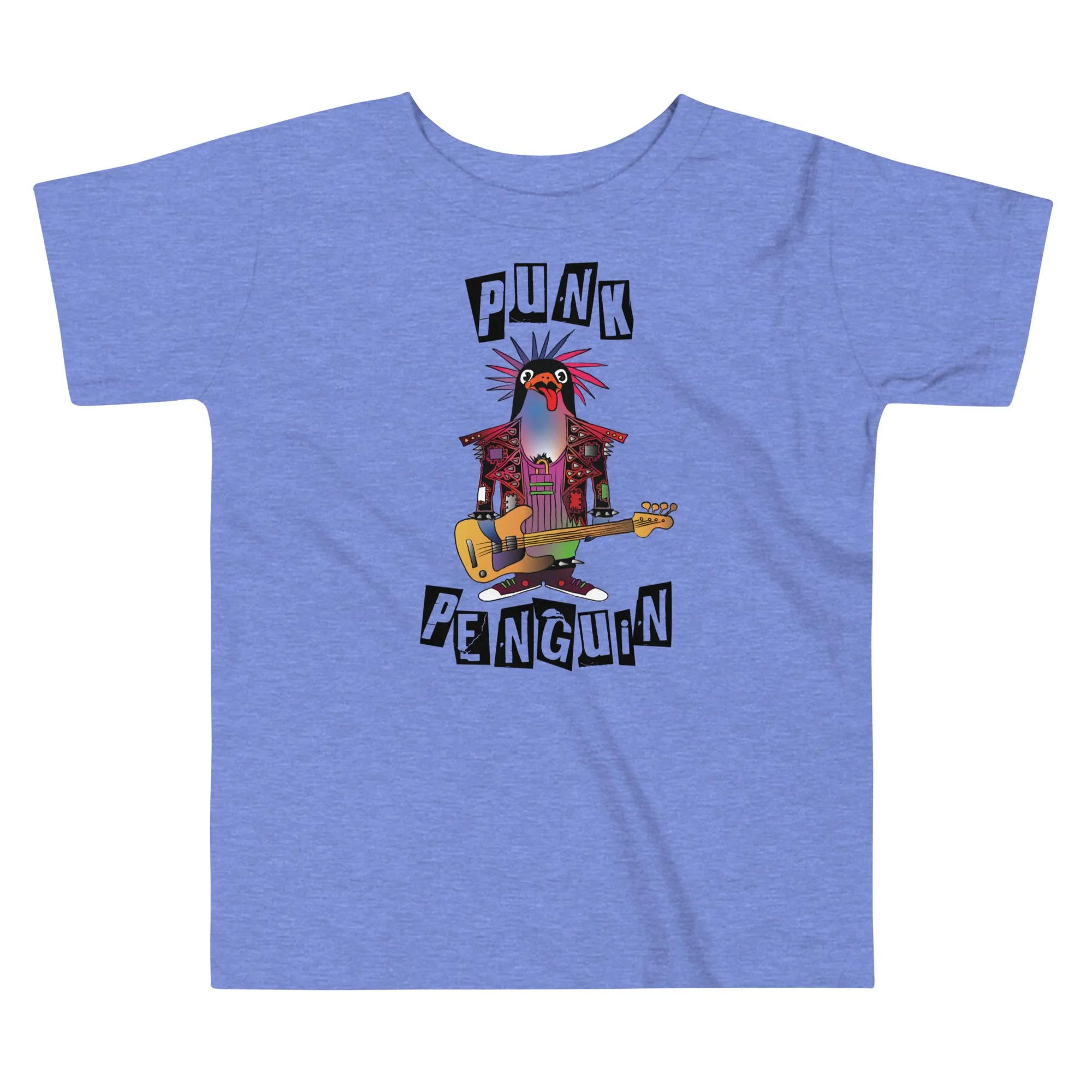 Punk Penguin Toddler Short Sleeve Tee