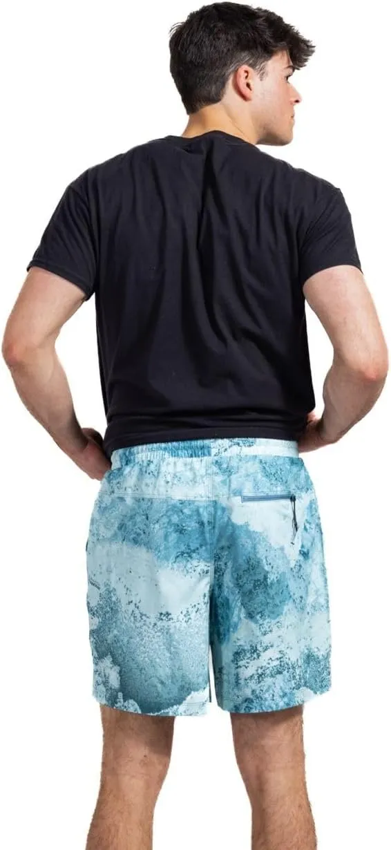 Realtree Men's Camo Lined Shorts Quick Dry Shorts with Zipper Pockets for Running, Fishing and Hiking