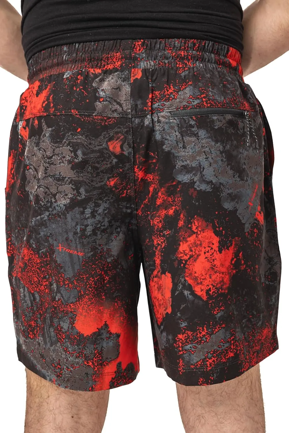 Realtree Men's Camo Lined Shorts Quick Dry Shorts with Zipper Pockets for Running, Fishing and Hiking
