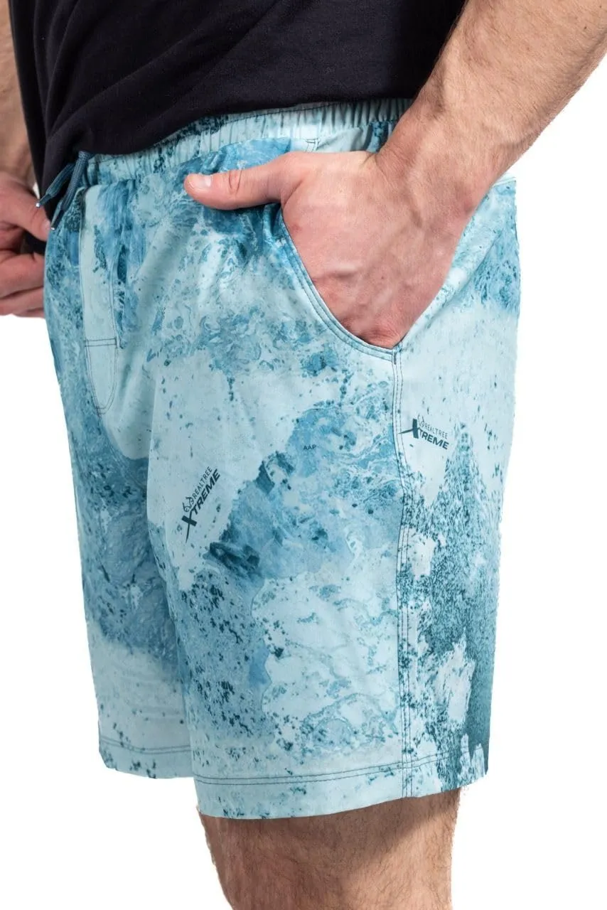 Realtree Men's Camo Lined Shorts Quick Dry Shorts with Zipper Pockets for Running, Fishing and Hiking