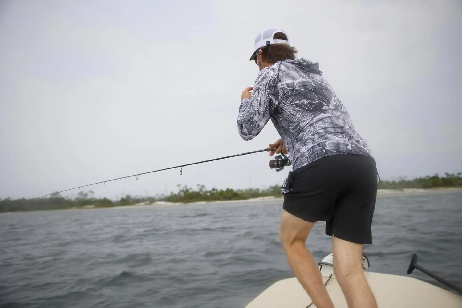 Realtree Men's Camo Lined Shorts Quick Dry Shorts with Zipper Pockets for Running, Fishing and Hiking
