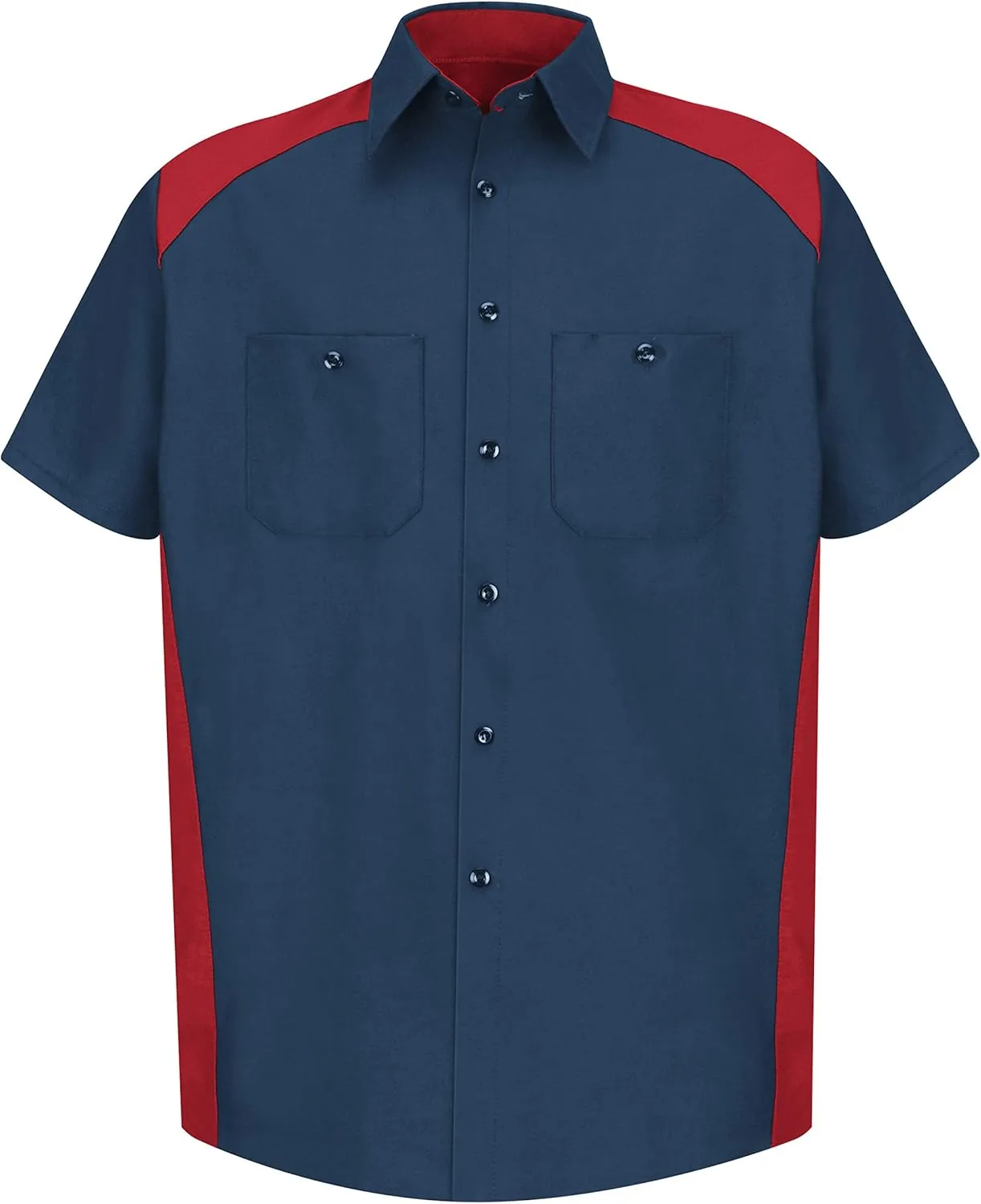 Red Kap Men's Motorsports Shirt, Short Sleeve