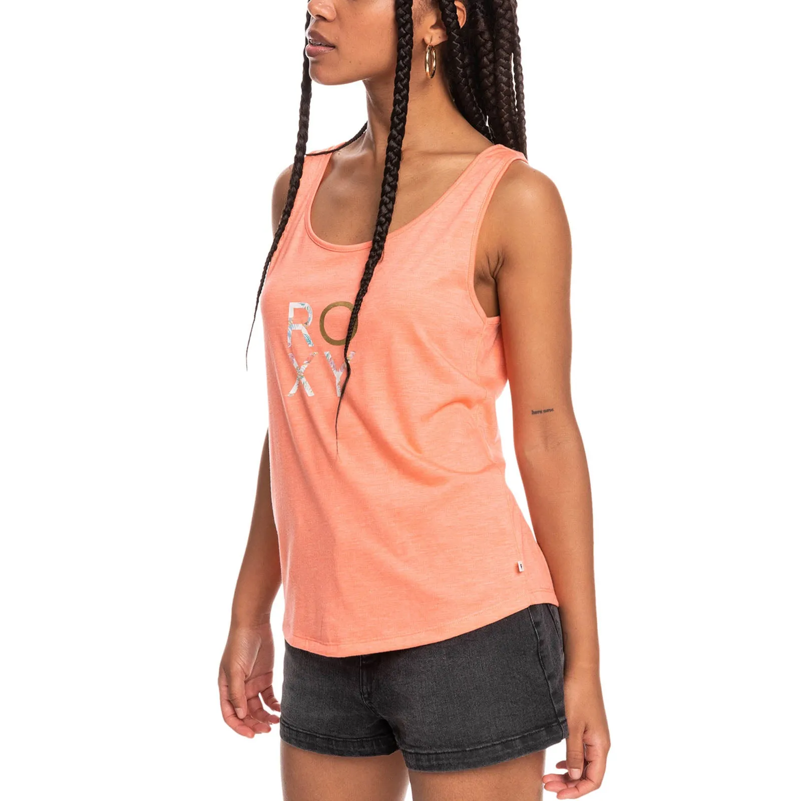 Roxy Womens Losing My Mind Vest Top - Fusion Coral - M