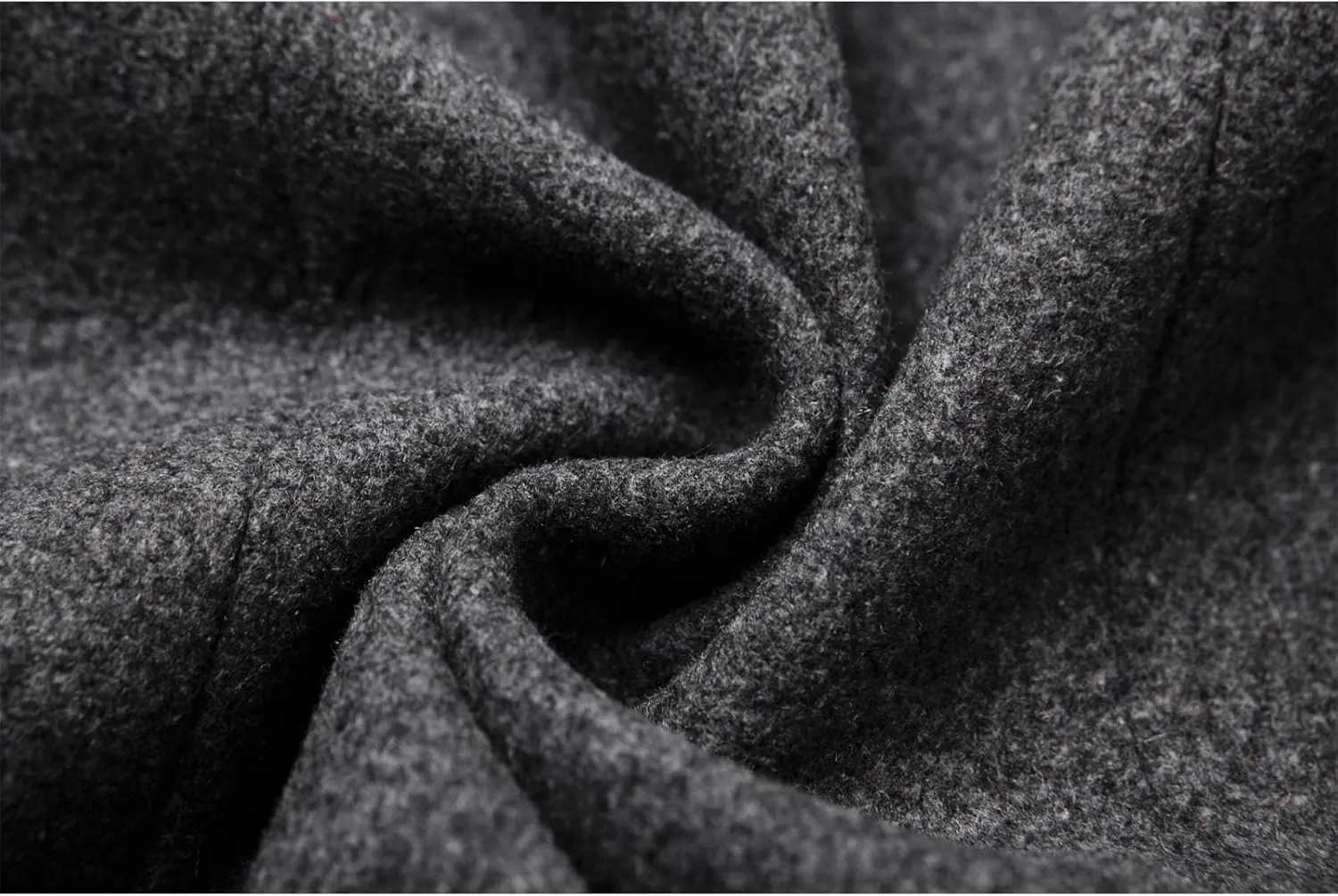 Sexyshine Men's Winter Fall Wool Blend Trench Coat Pea Coat Lapel Collar Single Breasted Lined Warm Jacket Long Overcoat