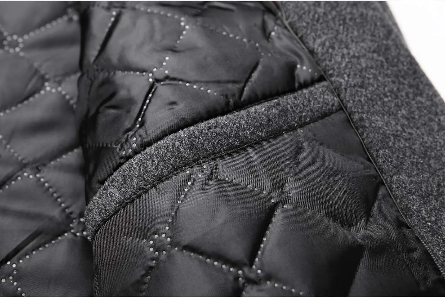 Sexyshine Men's Winter Fall Wool Blend Trench Coat Pea Coat Lapel Collar Single Breasted Lined Warm Jacket Long Overcoat