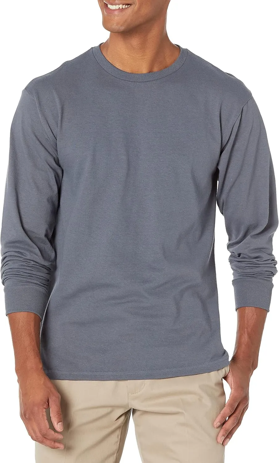 Soffe Men's Long-Sleeve Cotton T-Shirt