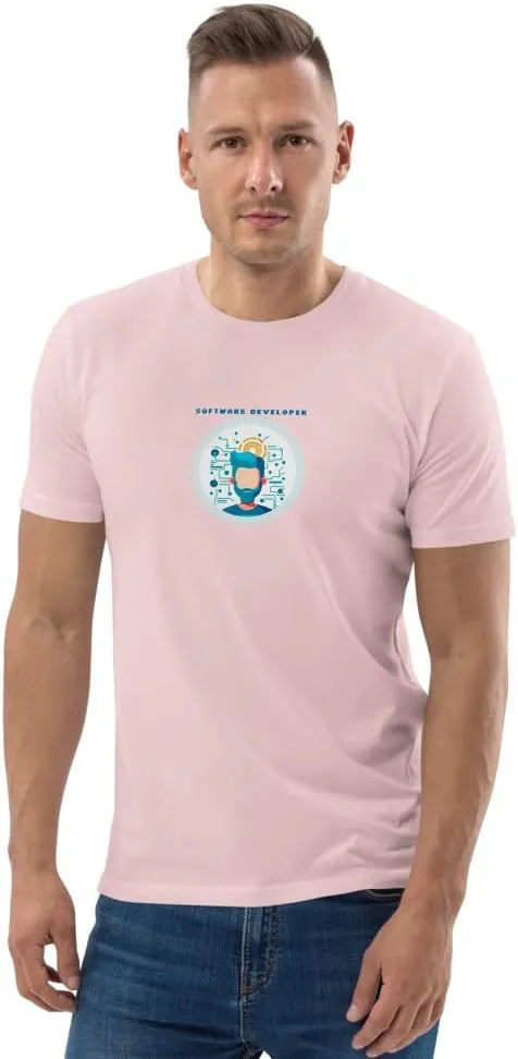 Software Developer Unisex Organic Cotton t-Shirt The Original Software Developer Unisex Organic Cotton t-Shirt Pixel Art 1
