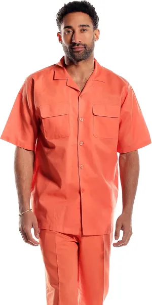 STACY ADAMS Men's Linen Shirt Pant Set
