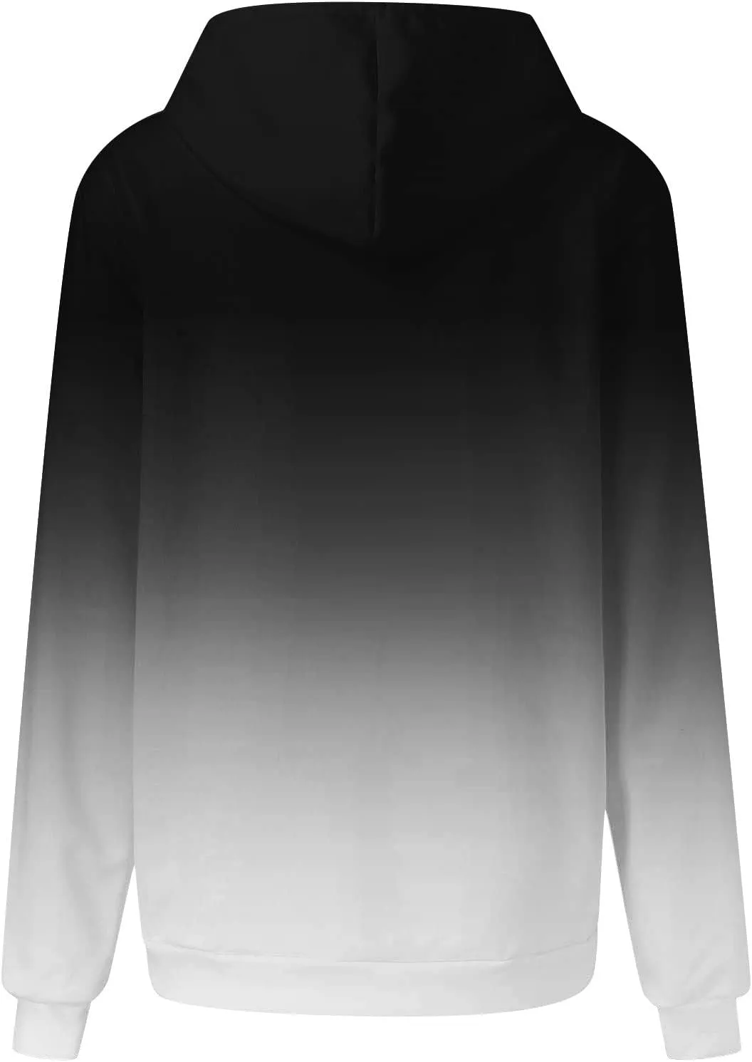 symoid Women's Hoodies 2023 Gradient Long Sleeve Casual Oversized Sweatshirts Loose Fit Drawstring Trendy Pullover Tops