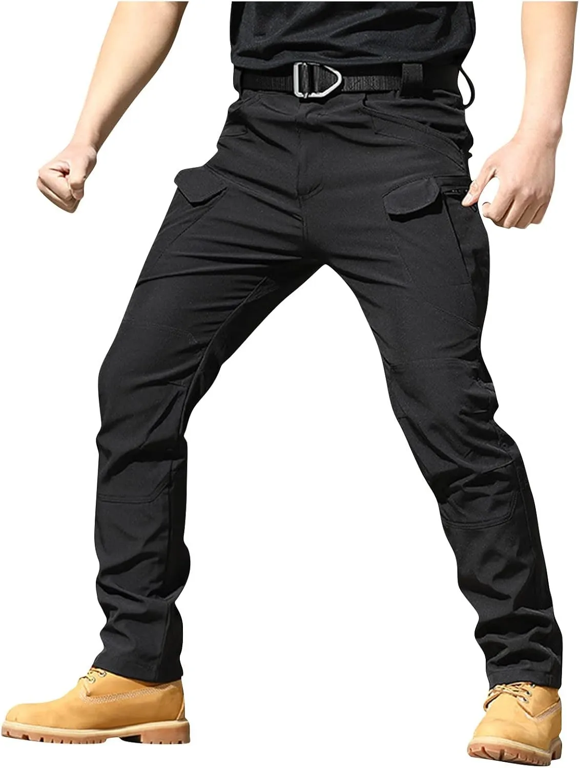 Tactical Pants for Men Water Resistant Hiking Cargo Pants Multi Pockets Stretch Waterproof Quick Dry Work Pants