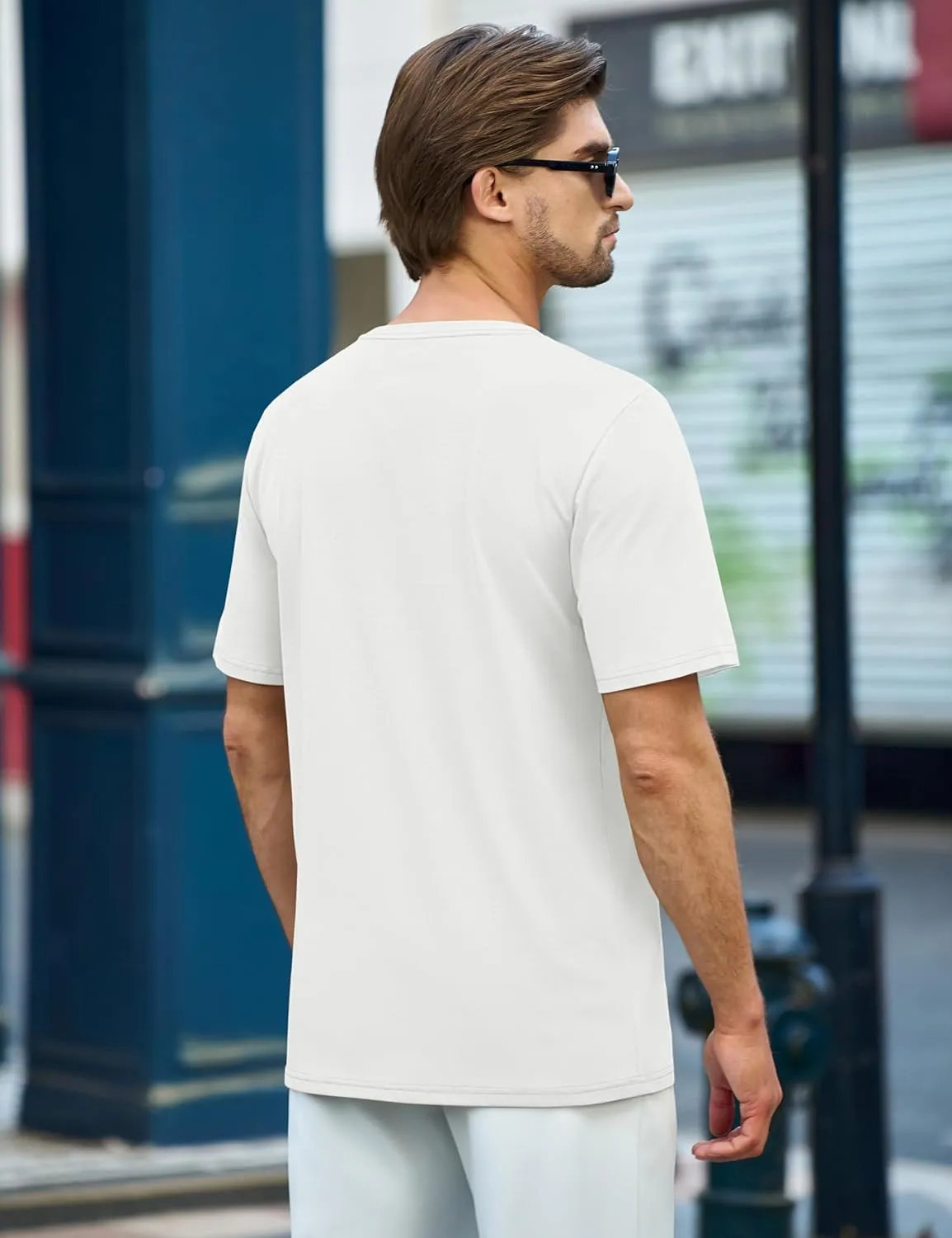 TACVASEN Mens Cotton T Shirt Casual Summer Tshirt Crew-Neck Short Sleeve Soft Tee Classic Basic T-Shirt