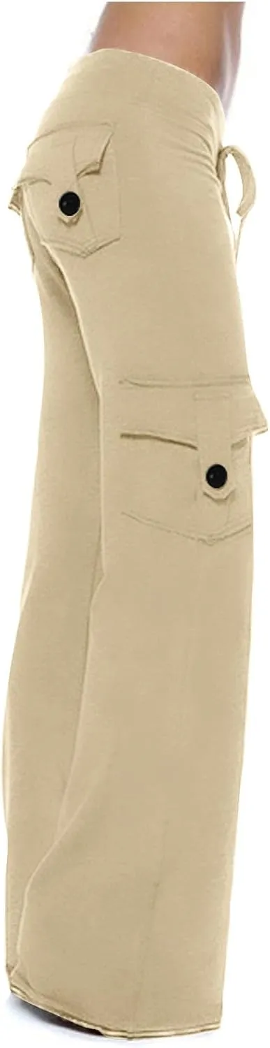 TARIENDY Women's Trouser Pants Summer Lightweight Sweatpants High Waisted Wide Leg Trouser Loose Fit Athletic Sweatpants