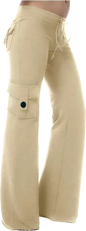 TARIENDY Women's Trouser Pants Summer Lightweight Sweatpants High Waisted Wide Leg Trouser Loose Fit Athletic Sweatpants