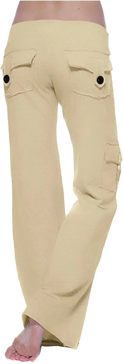 TARIENDY Women's Trouser Pants Summer Lightweight Sweatpants High Waisted Wide Leg Trouser Loose Fit Athletic Sweatpants