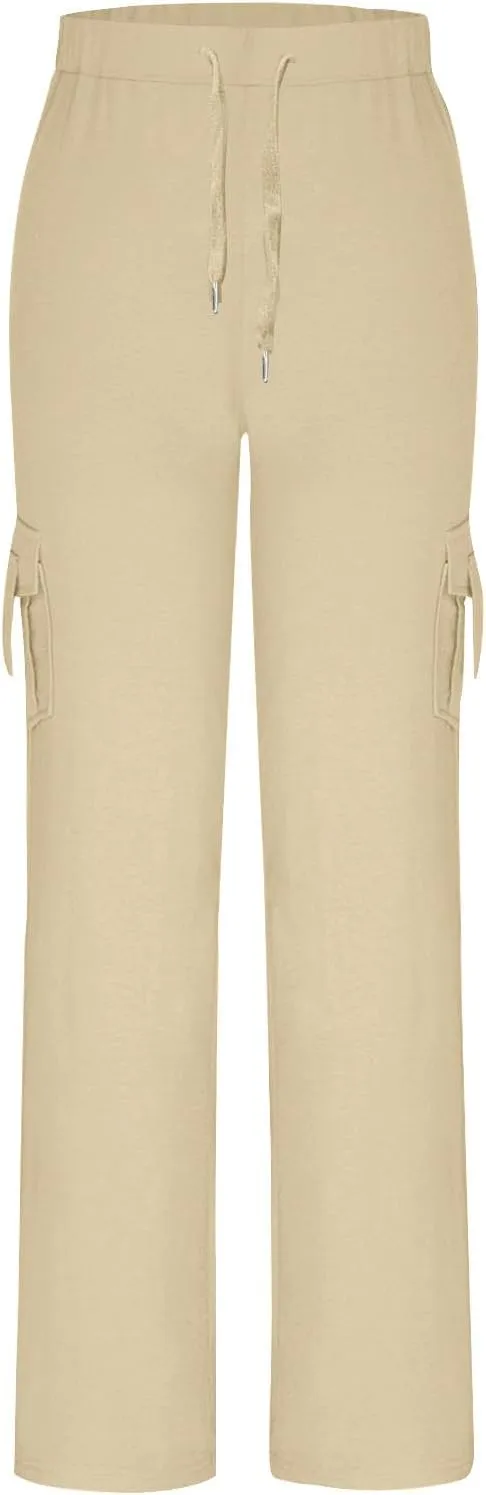 TARIENDY Women's Trouser Pants Summer Lightweight Sweatpants High Waisted Wide Leg Trouser Loose Fit Athletic Sweatpants