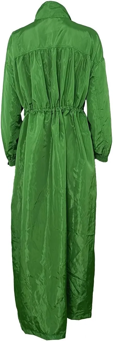 THLAI Trench Coat for Women Waterproof Trench Coat Water Resistant Windbreaker Overcoat with Pockets Long Trench Coat