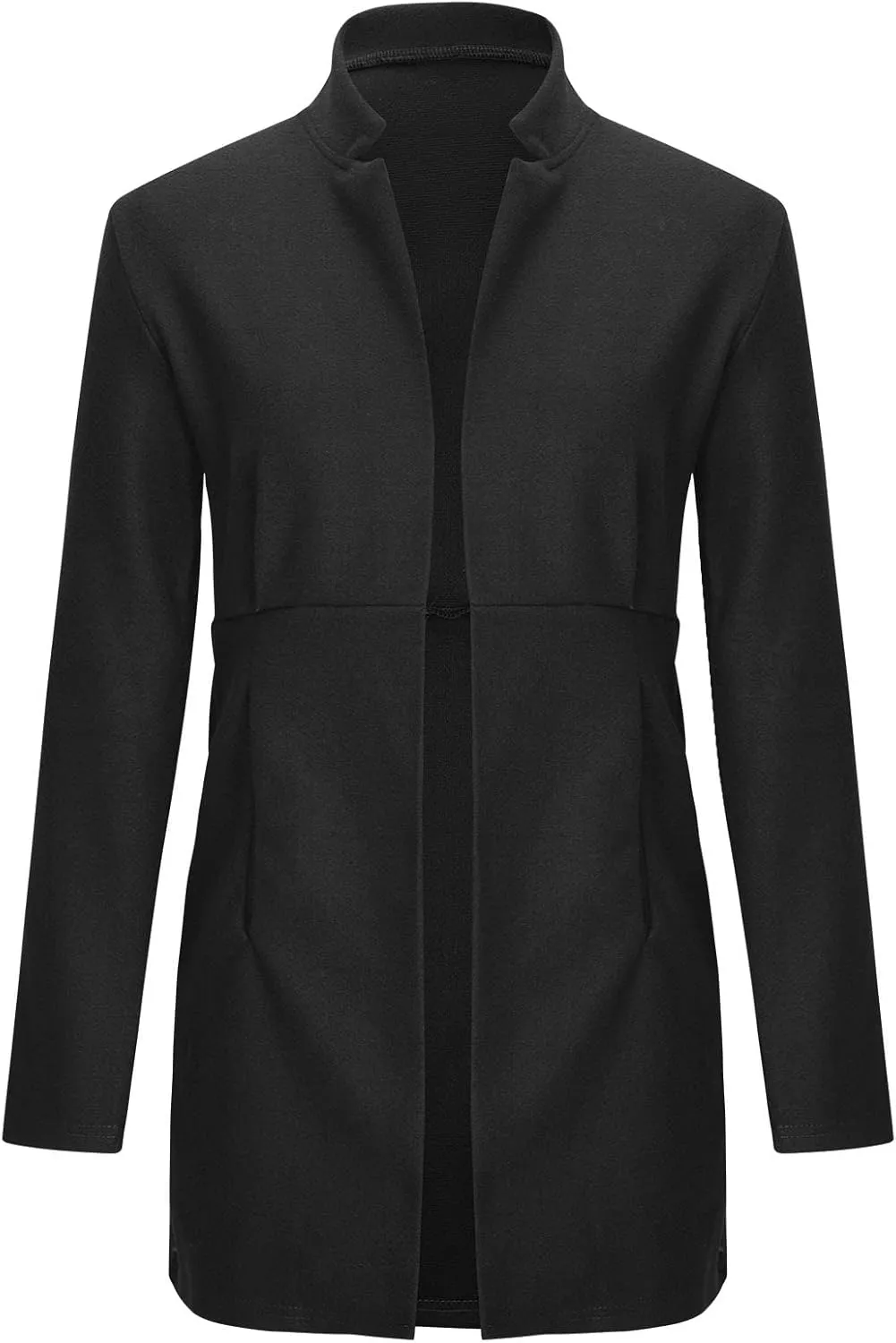 Trench Coat for Women 2024 Trendy Elegant Wool Coats Fall Winter Basic Peacoat Casual Long Sleve Woolen Outwear
