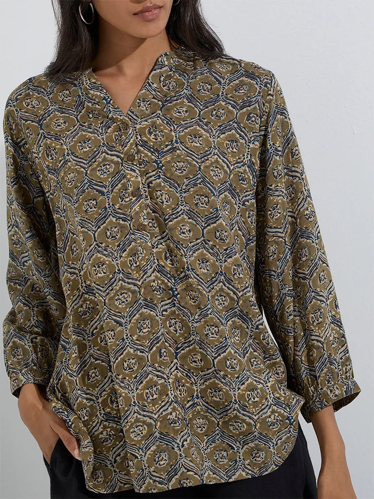 Utsa Green Printed Tunic