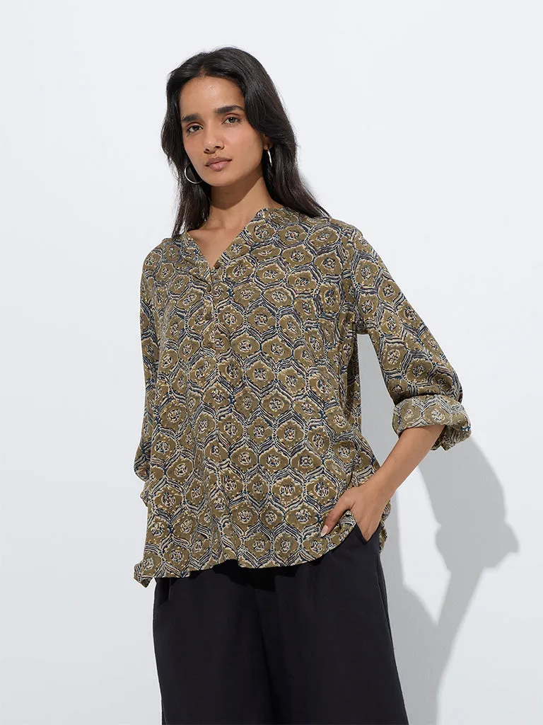 Utsa Green Printed Tunic
