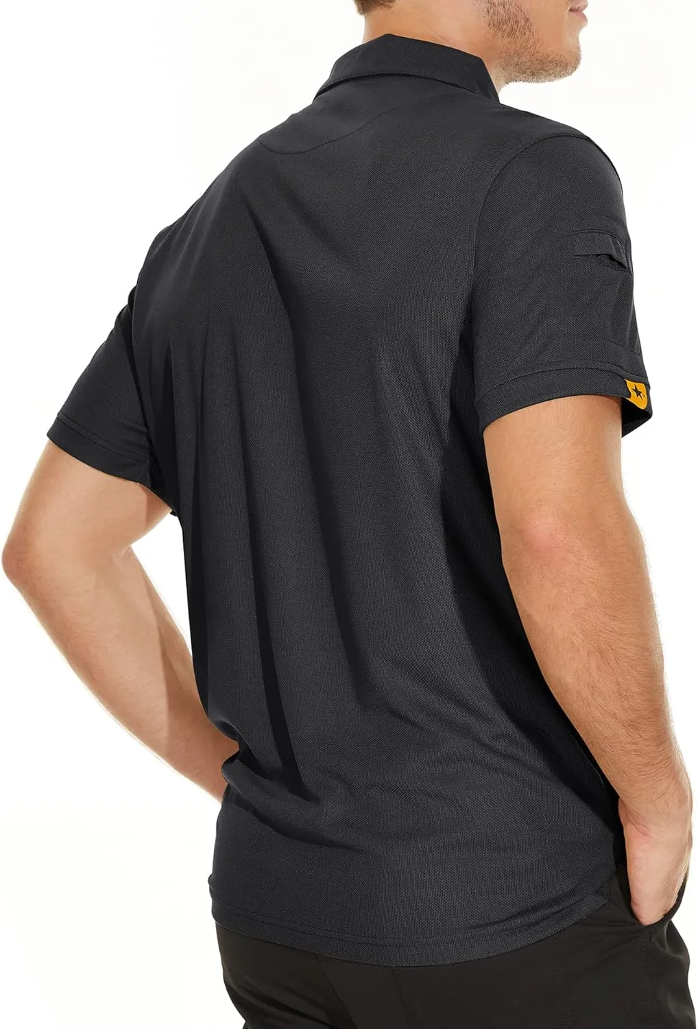 V VALANCH Mens Polo Shirts Short Sleeve Moisture Wicking Golf Polo Athletic Collared Shirt Tennis T-Shirt Tops