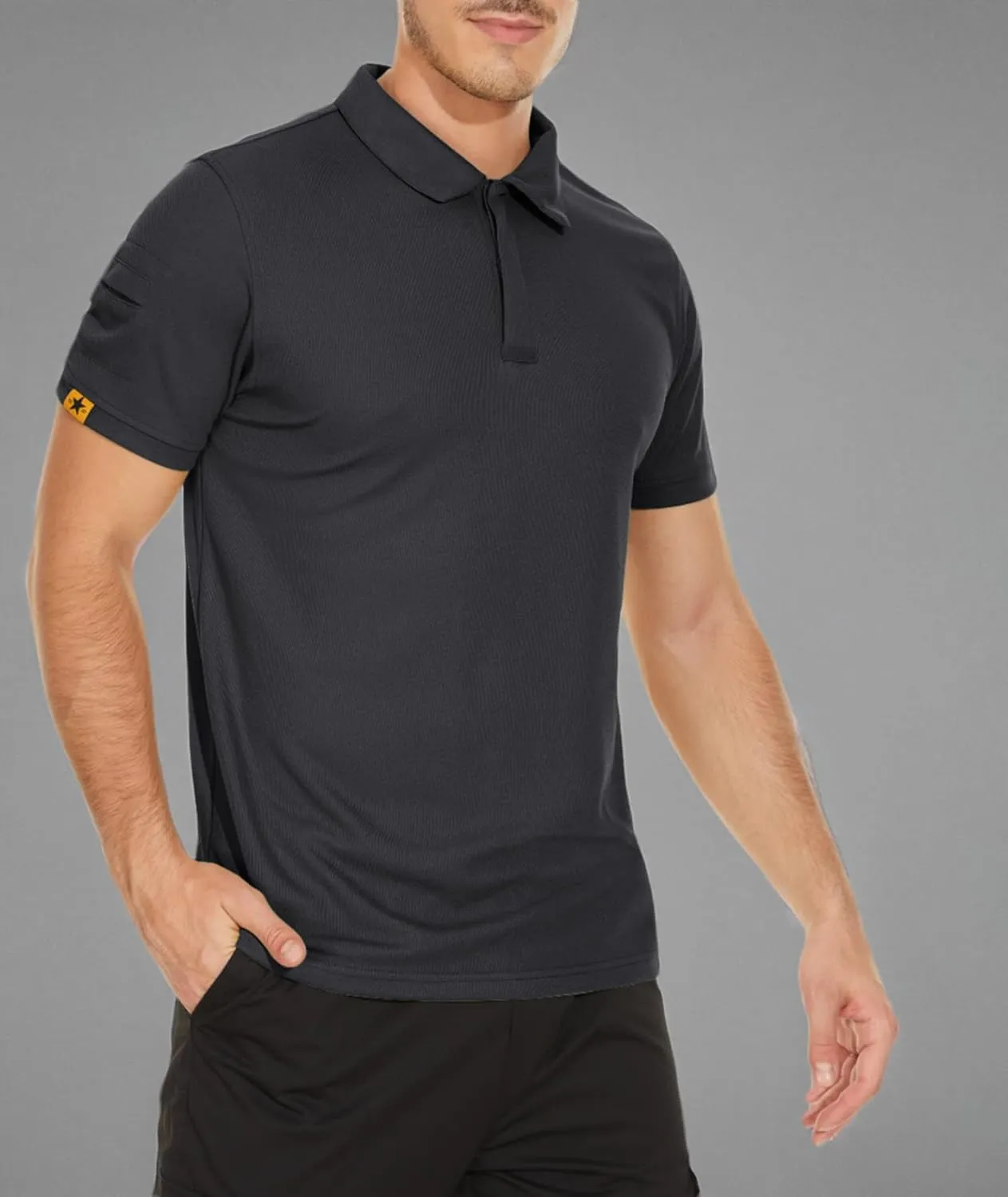 V VALANCH Mens Polo Shirts Short Sleeve Moisture Wicking Golf Polo Athletic Collared Shirt Tennis T-Shirt Tops