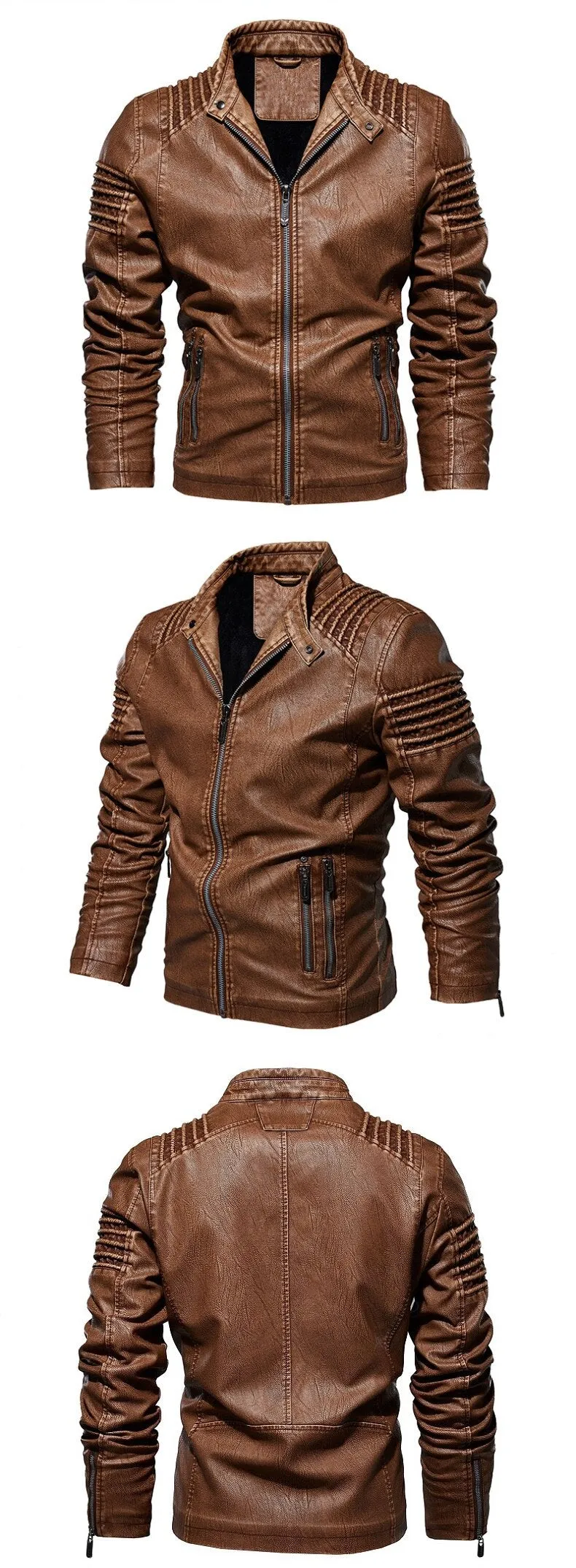 Walter Leather Biker Jacket