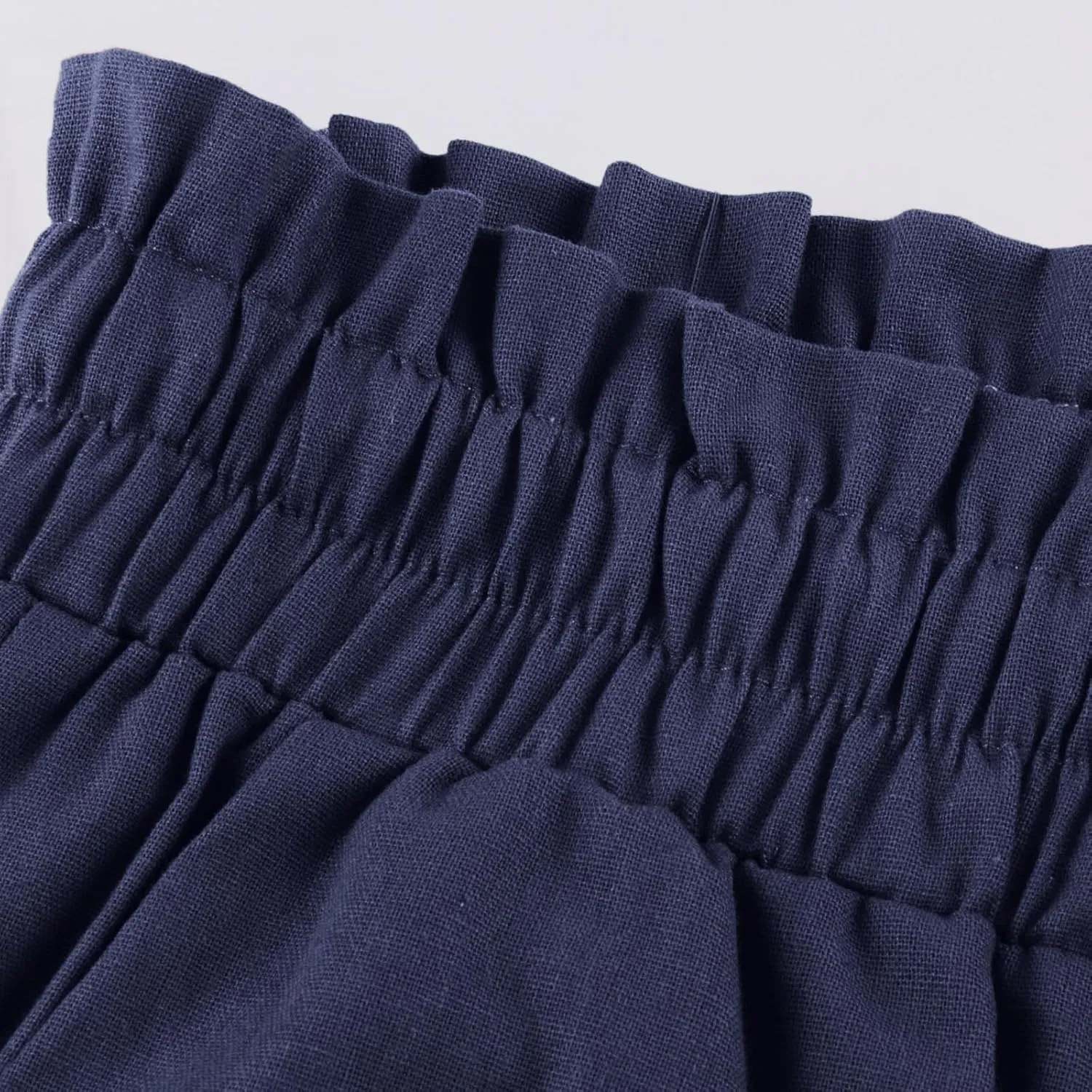 Wide Leg Linen Pants for Women Dressy Casual High Waisted Palazzo Pants Loose Fit Comfy Work Pants with Pockets