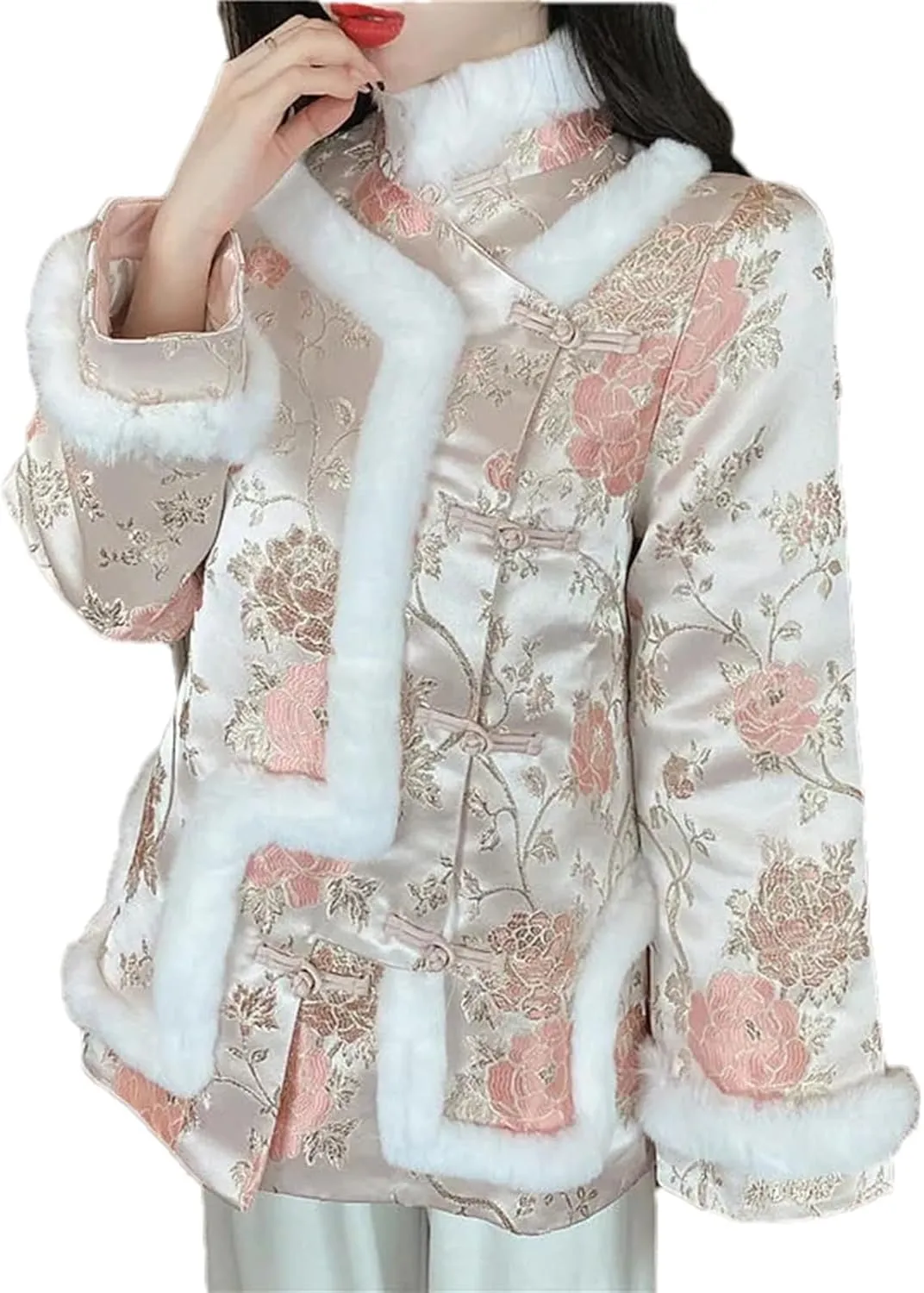 Winter Clothes, Tang Suit, Chinese Style, Han Clothes, Cotton-Padded Clothes, Autumn Winter Thickening Coat