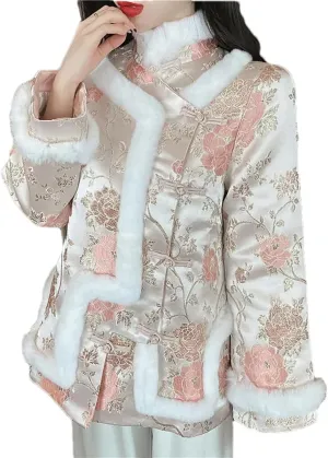 Winter Clothes, Tang Suit, Chinese Style, Han Clothes, Cotton-Padded Clothes, Autumn Winter Thickening Coat