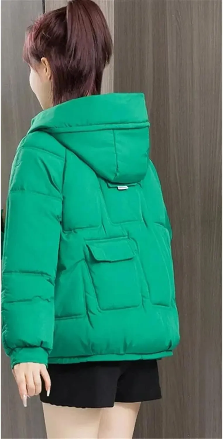 Winter Jacket Women's Thicken Overcoat Parka Hooded Down Cotton Padded Coat Bread Clothes Loose Casual Parkas