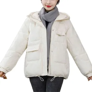 Winter Jacket Women's Thicken Overcoat Parka Hooded Down Cotton Padded Coat Bread Clothes Loose Casual Parkas