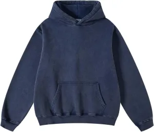 Women Mens Oversized Hoodies Pullover Acid Wash Cotton Vintage Hooded Sweatshirt Men Fleece Hoodie Streetwear