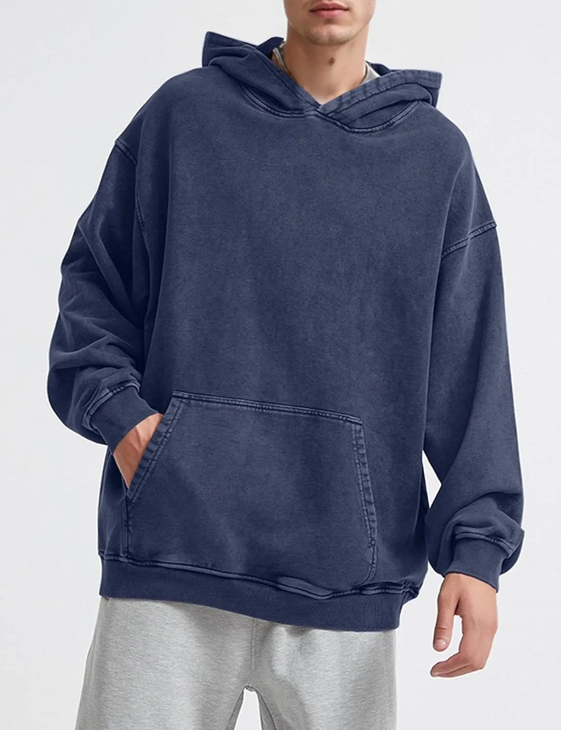 Women Mens Oversized Hoodies Pullover Acid Wash Cotton Vintage Hooded Sweatshirt Men Fleece Hoodie Streetwear