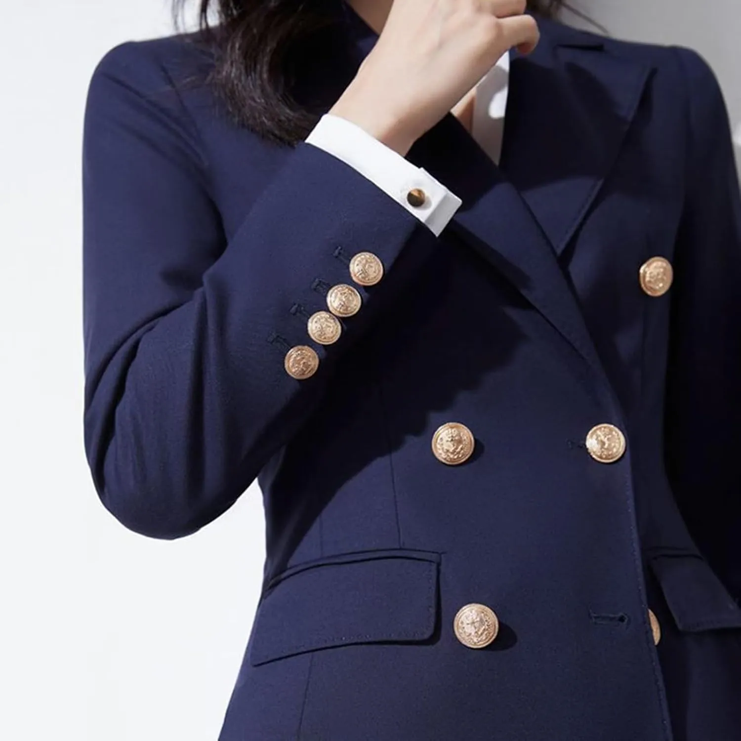 Women' Suit 2 Piece Double Breasted Blazer Pants Suit Set for Wedding Business Pantsuit for Work