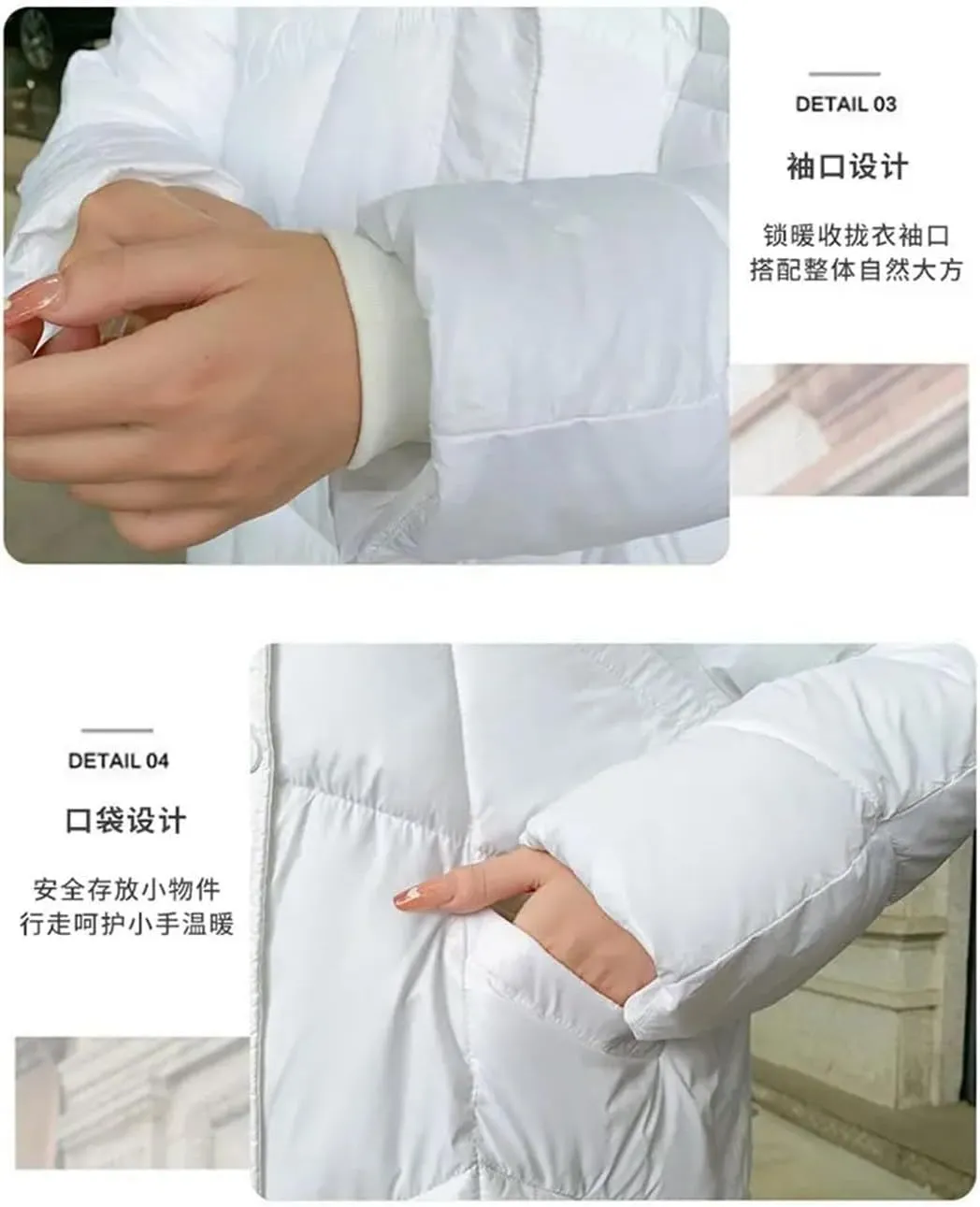 Women Winter Jacket Windproof Down Cotton Coat Long Thick Warm Padded Puffer Parkas Female Hooded Overcoat