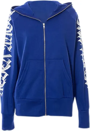Women Zip Up Hoodie Y2k Letter Graphic Print Rhinestone Oversized Hoodies Gothic Jacket Vintage Streetwear