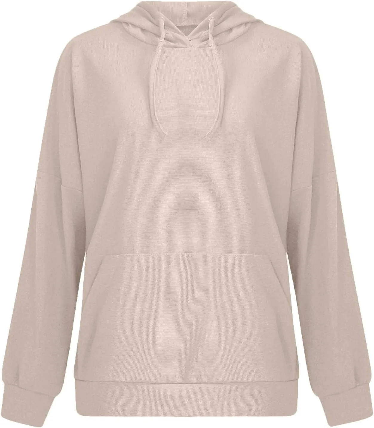 Women's 2025 Waffle Knit Hoodies Stylish Oversized Sweatshirts with Drawstring Hooded Lightweight Athletic Hoody Tops