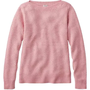 Women's Basket Weave Boatneck Sweater