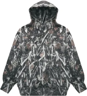 Womens Camo Maple Leaf Hoodie Oversized Lightweight Printed Fleece Hooded Sweatshirt with Pocket Green S