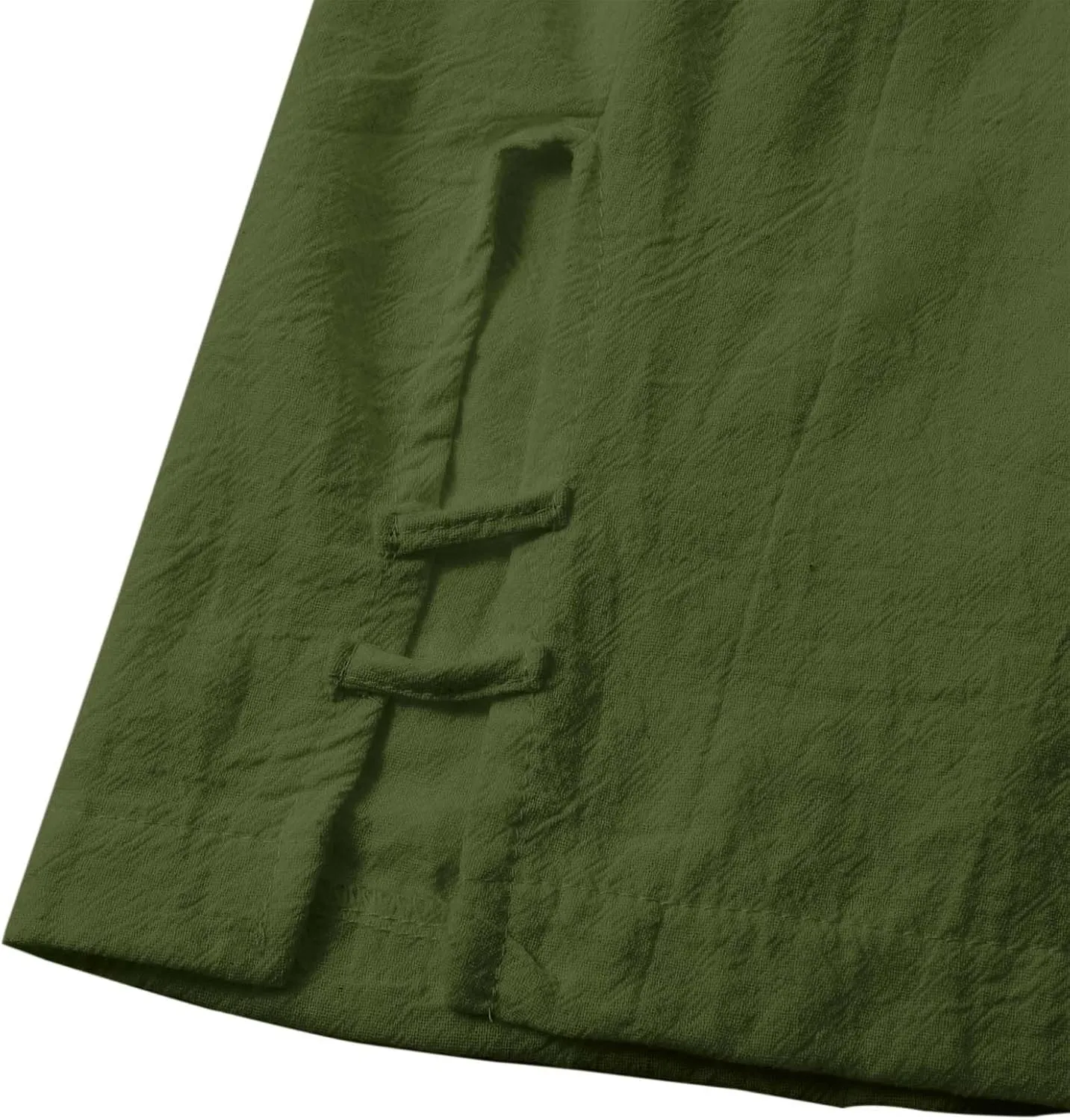 Women's Cotton Linen Summer Palazzo Pants Summer Drawstring Cotton and Linen Split High Waist Comfy White Gauze