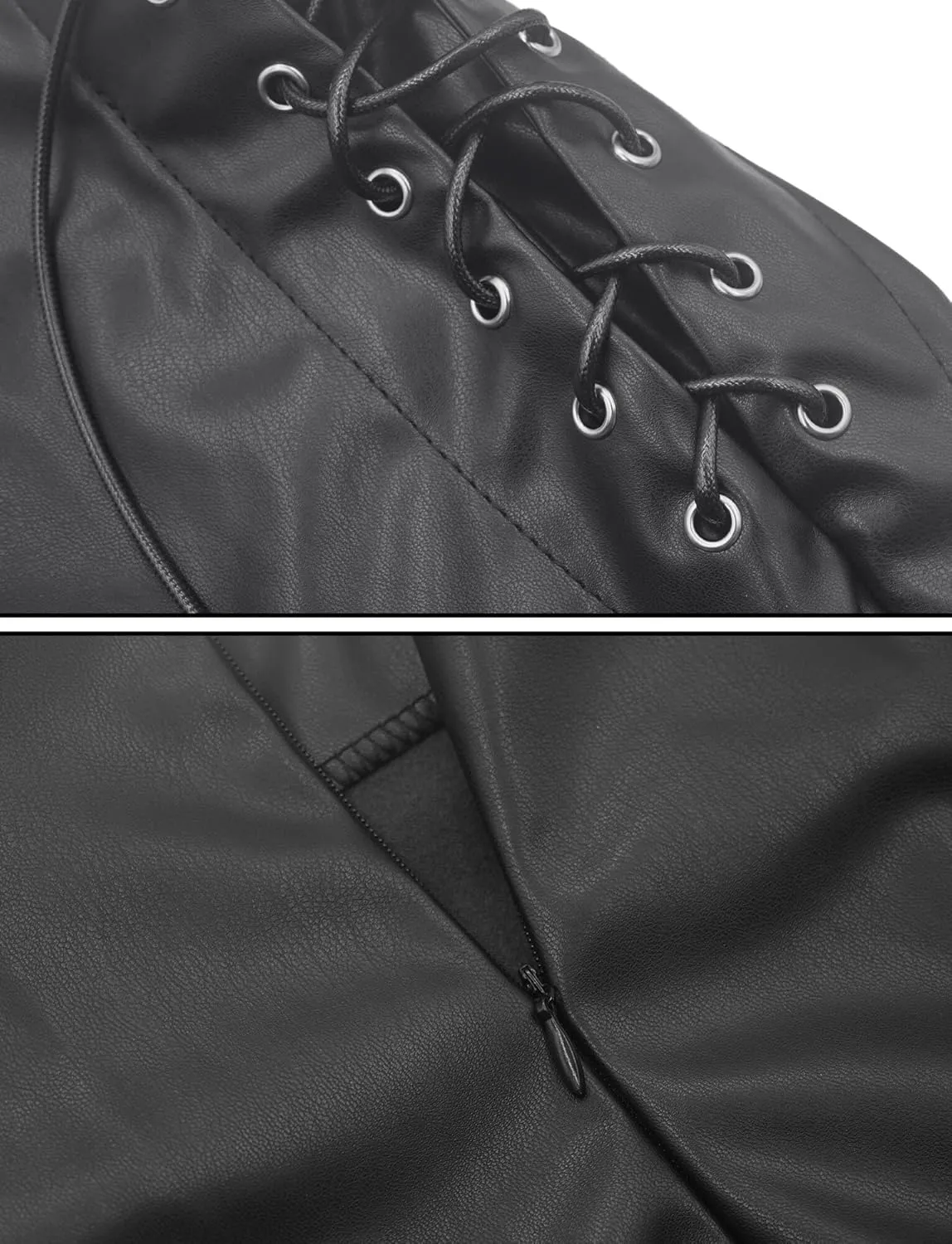 Women's Faux Leather High Waist Shorts Stretch Slim HIPS Motorcycle Skinny Hot Shorts for Club Party