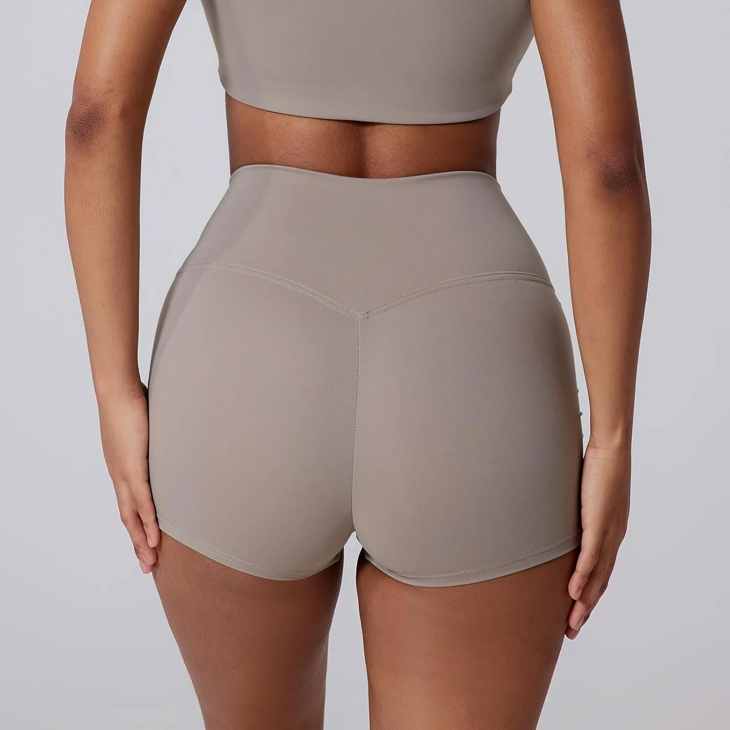 Women's High Waist Yoga Booty Shorts Workout Wrinkled Dance Hot Pants Butt Lifting Jogger Shorts Rave Outfits