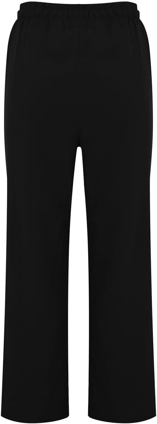 Women's Linen Pants Women's Relax Fit Linen Pants - Lightweight Summer Casual Trousers with Elastic Waist