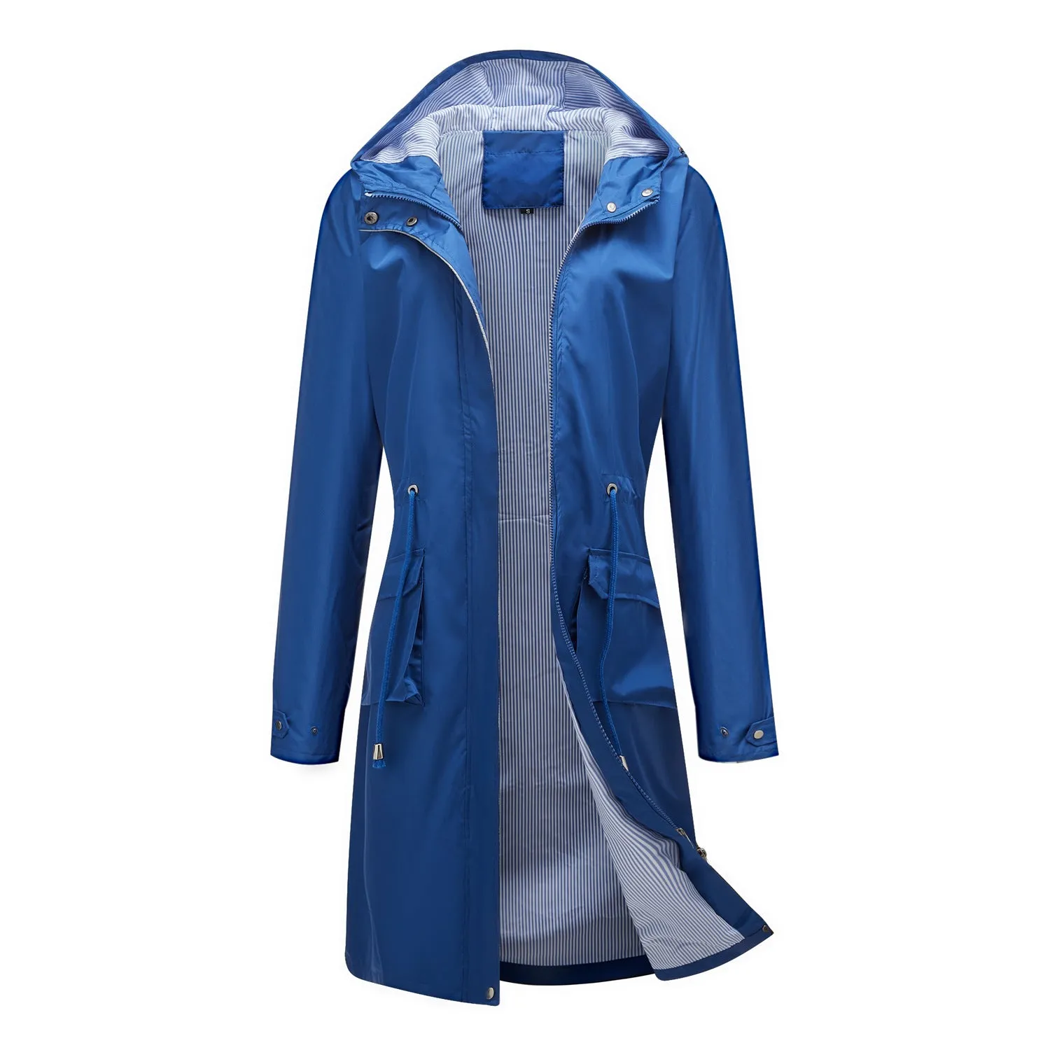 Women's Long Windbreaker Lengthened Waterproof Loose Long-sleeve Coats