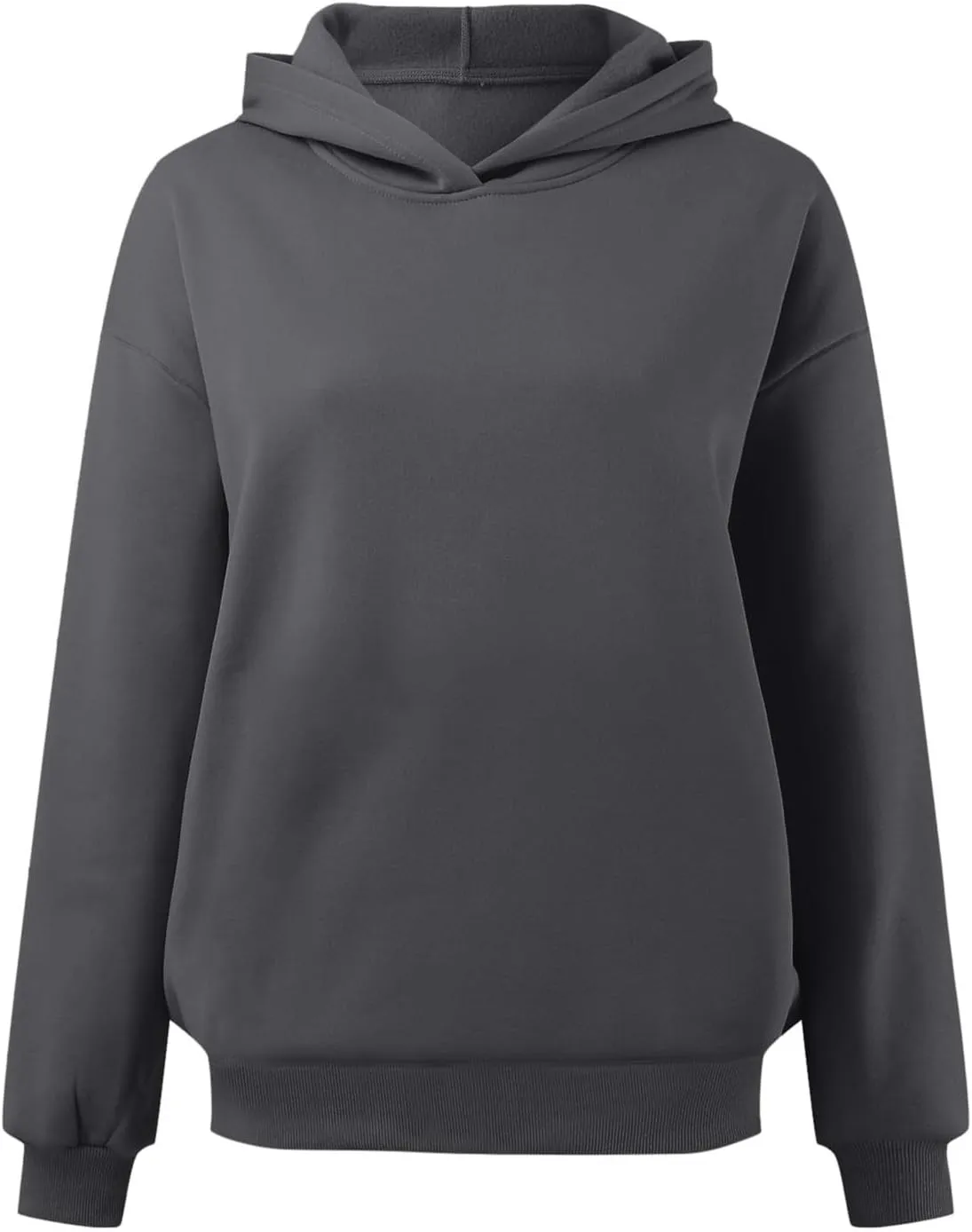 Womens Oversized Sweatshirts Pullover Hoodies Artificial Short Velvet Oversized Hoodies Fleece Hooded Knitted