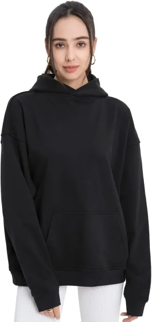 Womens Sweatshirts Hoodies Thin Spring and Fall loose Fashion Comfy Long Sleeve with Pockets Pullover