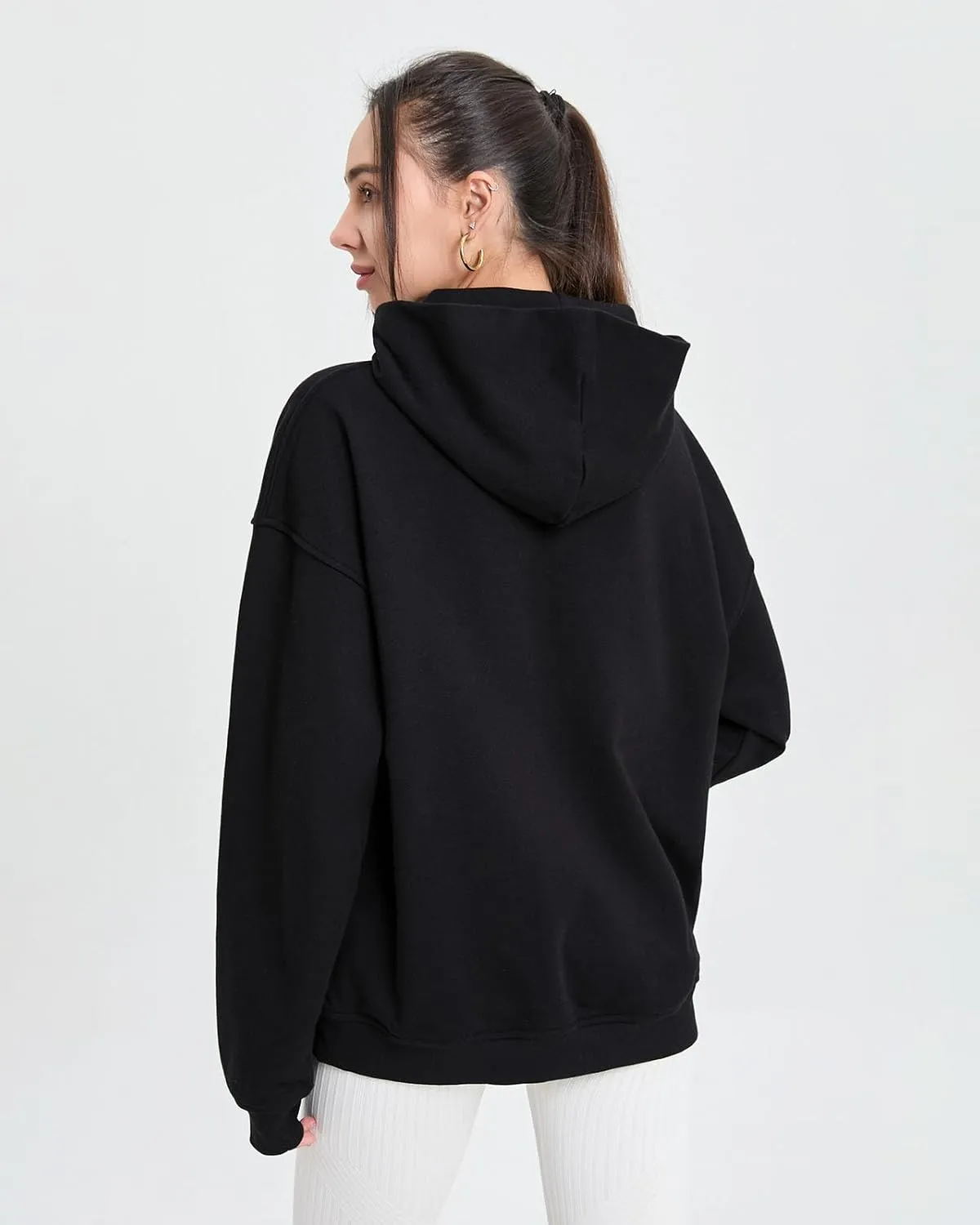 Womens Sweatshirts Hoodies Thin Spring and Fall loose Fashion Comfy Long Sleeve with Pockets Pullover