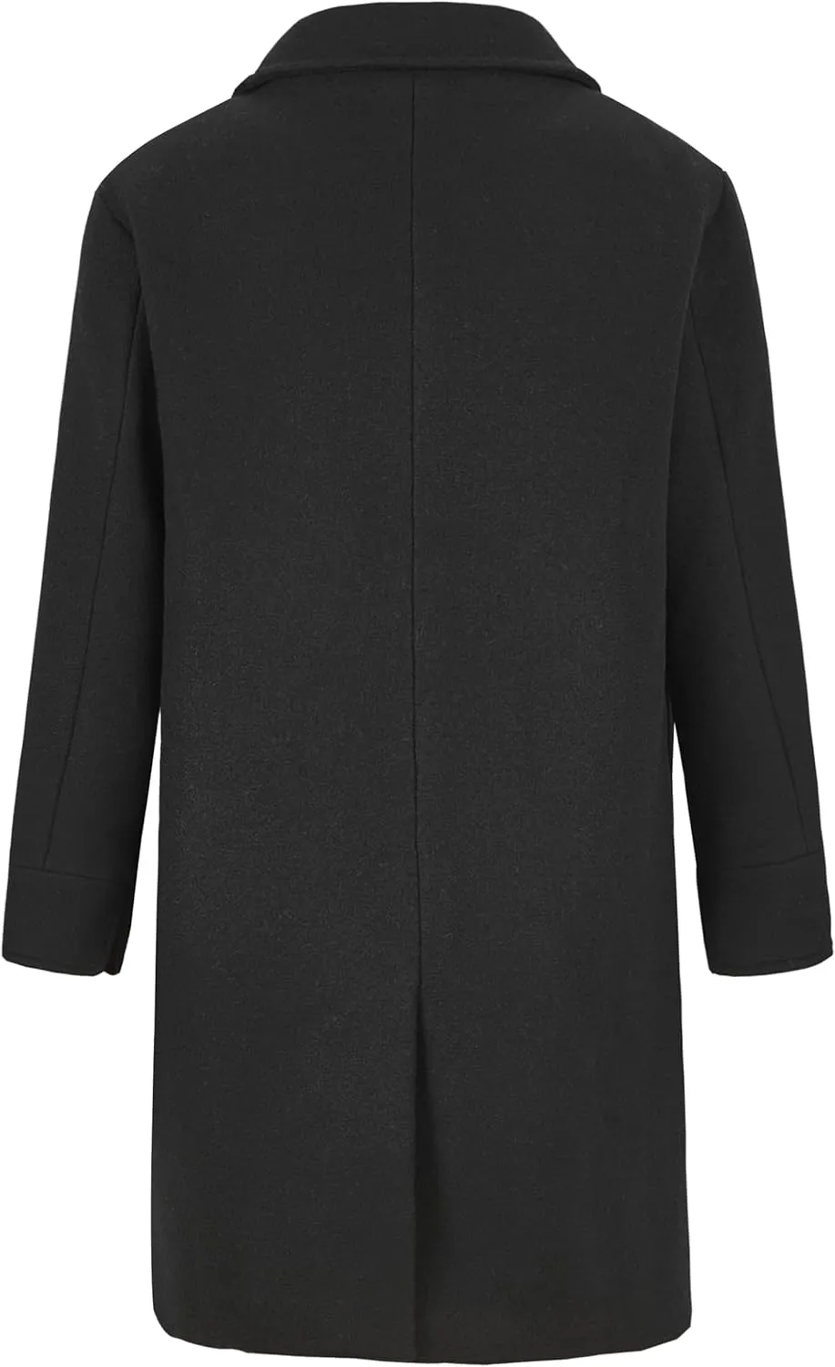 WULFUL Boys Double Breasted Wool Trench Coat Winter Pea Coat