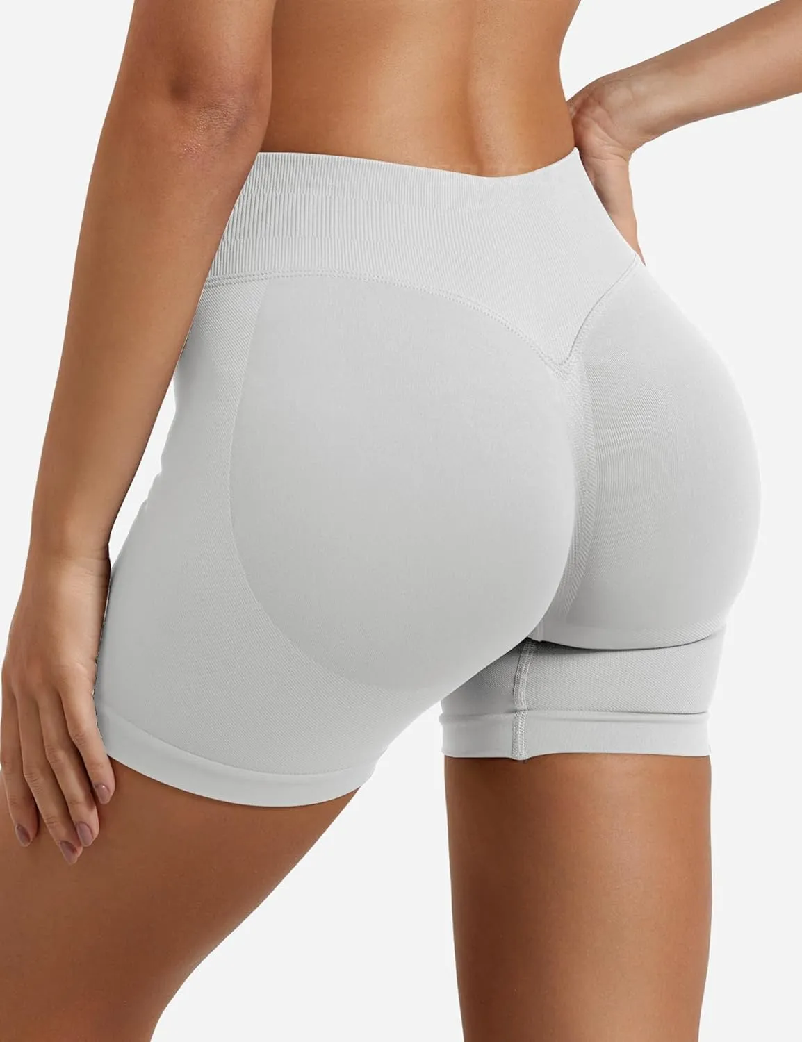 YEOREO SoftHue Women Workout Gym Impact Shorts Hidden Scrunch Butt Lifting 3.6"/4.5"/6" Seamless Shorts