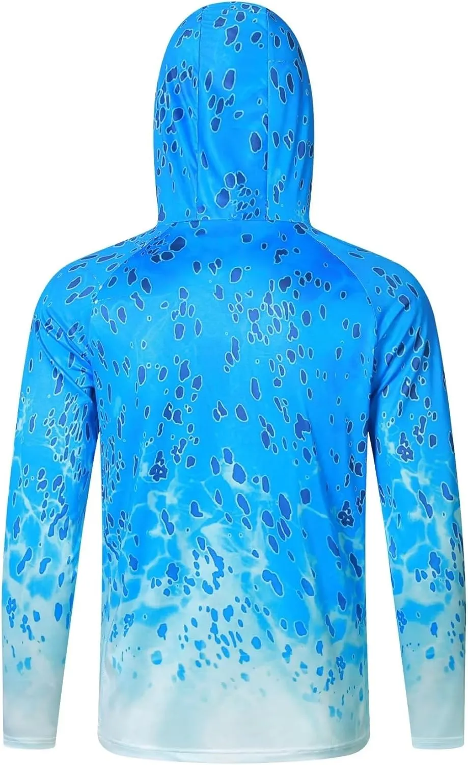 YIBIMOTTO Sports Athletic Hoodies for Men UPF 50  Sun Protection Shirt with Mask Long Sleeve Camo Fishing Shirt Sweatshirt